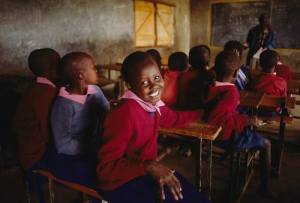 School for Masai children (Kenya), photo by Annie Griffiths.